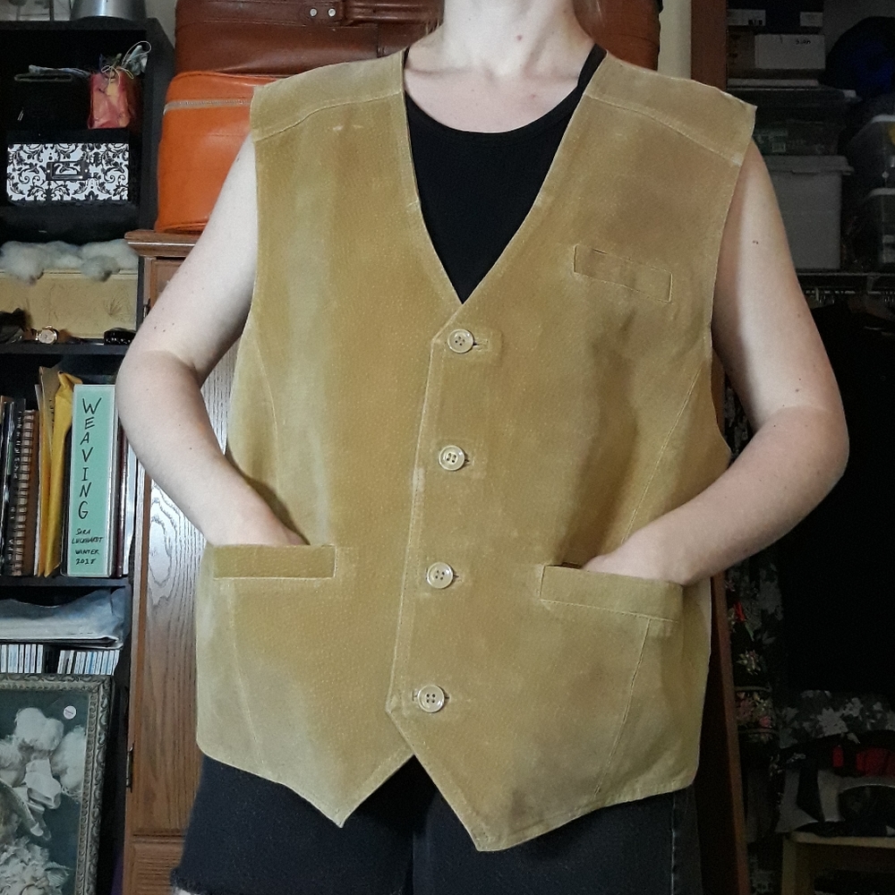 90s Basic Editions Leather Vest - image 2